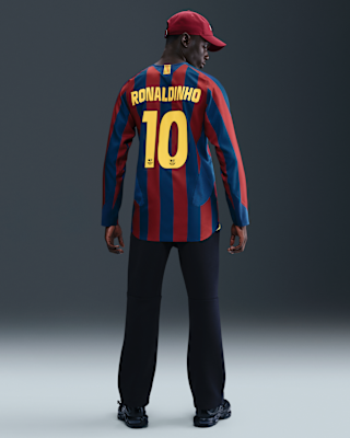 Ronaldinho FC Barcelona 2005/06 Reissue Men's Nike Soccer Replica